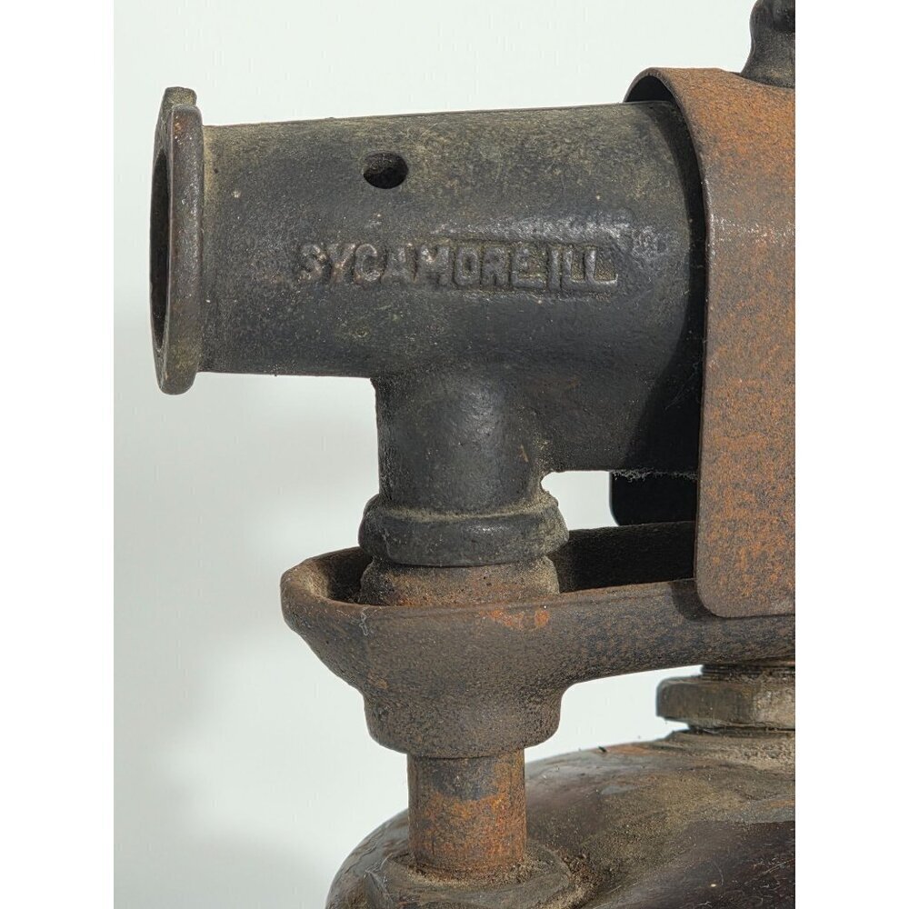 Vintage The Turner Brass Works Sycamore Ill Copper Blow Torch With Black Handle - Picture 6 of 16